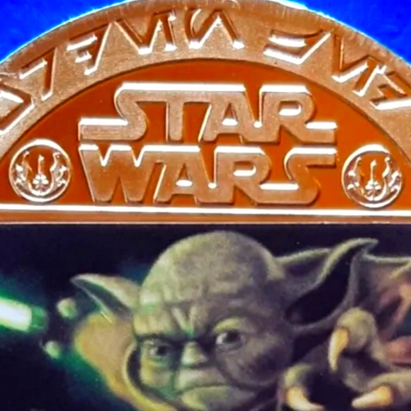 STAR WARS YODA GOLD🌟COIN LIMITED EDITION!🤩 WITH CERTIFICATE OF AUTHENTICITY!👍 - Picture 8 of 11